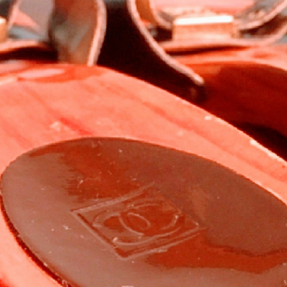 🖤CHANEL 💯 Authentic brown patton clogs 8 38 - Picture 2 of 4